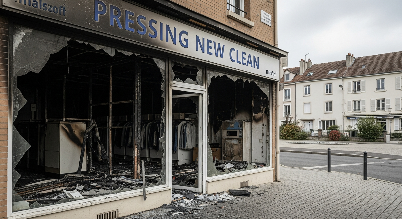 Antisemitic Arson Destroys Jewish Business in Malakoff