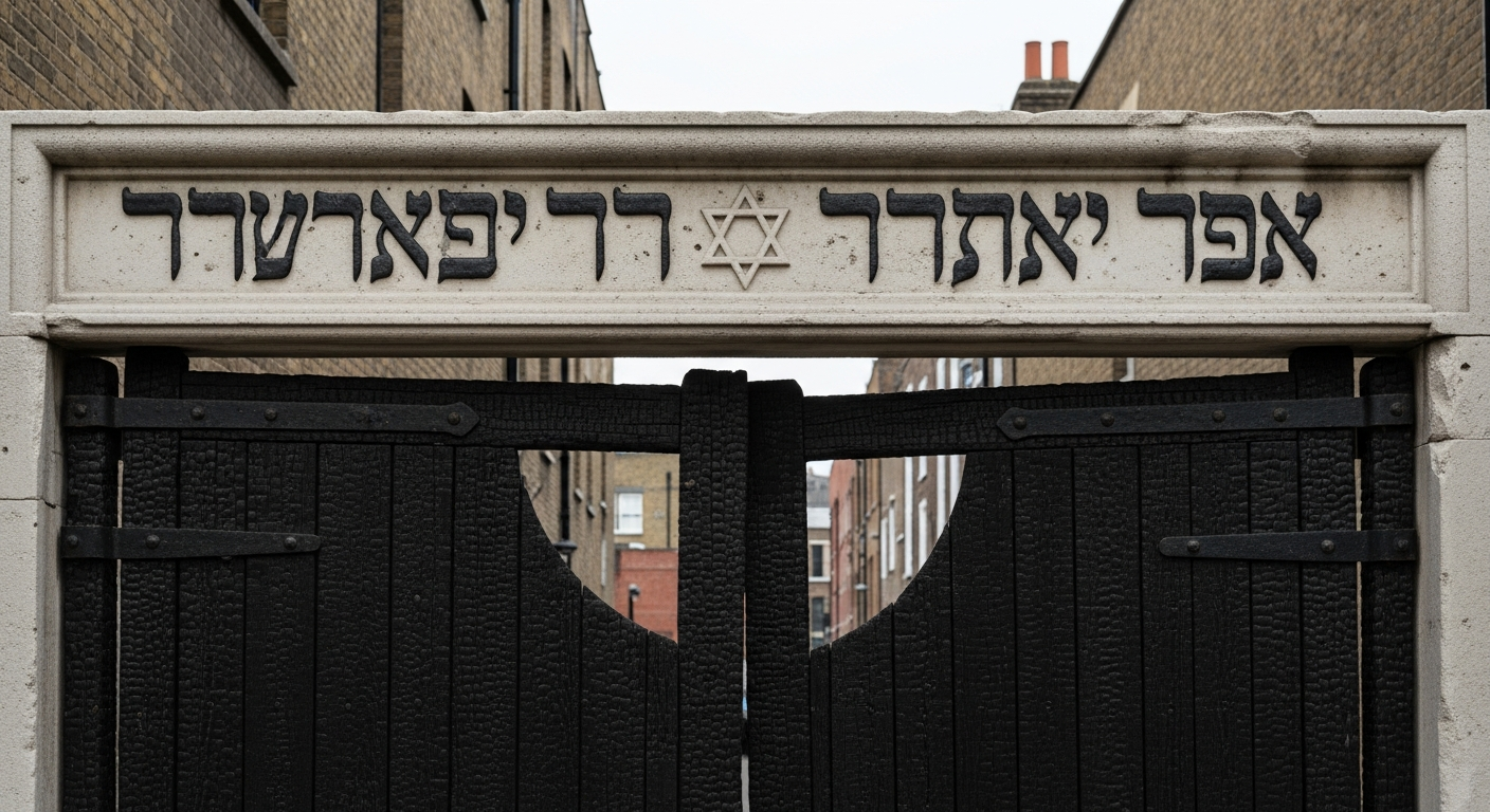 Arson Attack Targets Historic East London Synagogue Gates