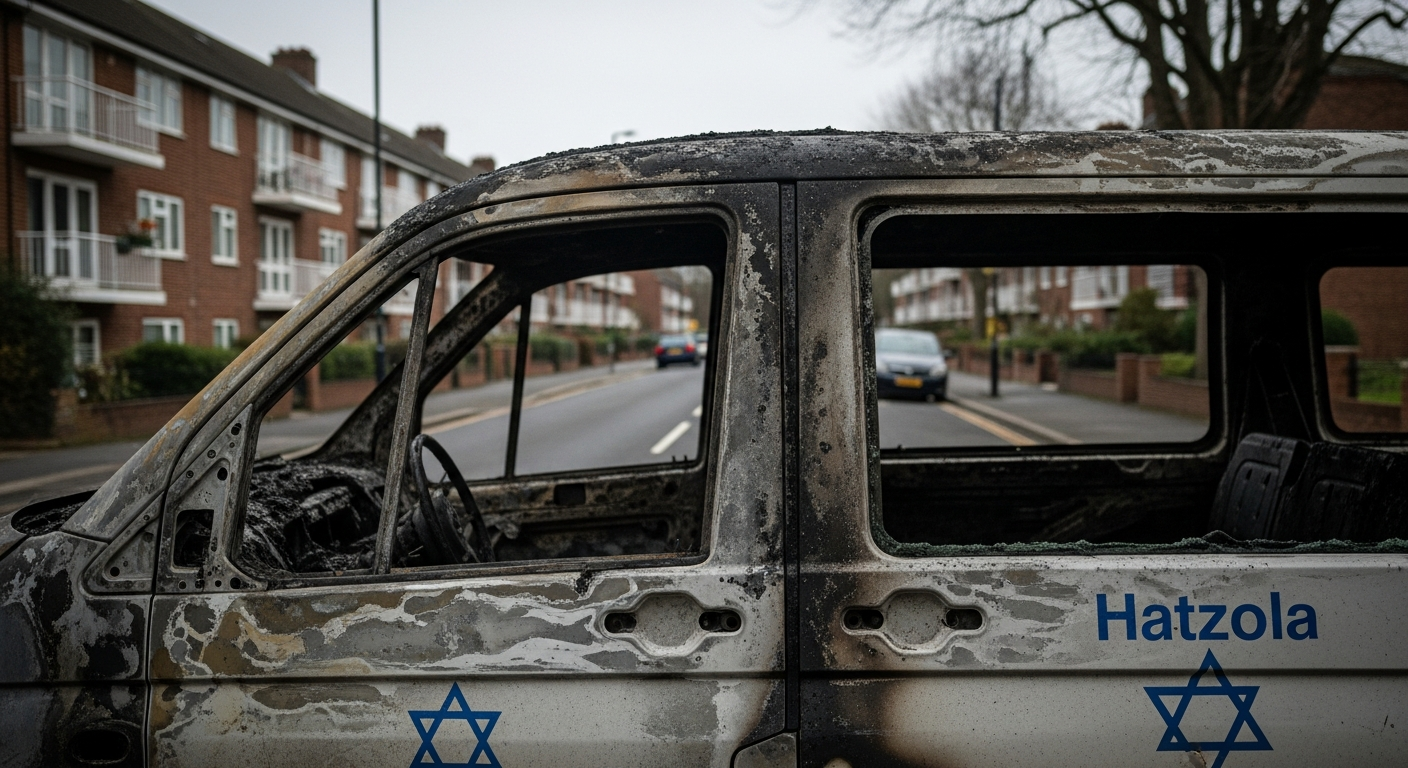 Hatzalah Ambulances Torched in Golders Green Antisemitic Arson