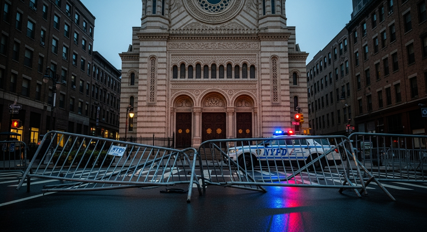 Hezbollah Flags and Antisemitic Chaos at Park East Synagogue