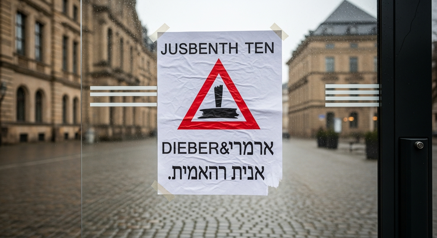 Hostile Antisemitic Posters Target Göttingen Bus Stops
