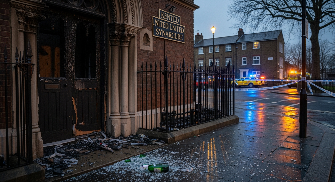 Iran-Linked Arson Attack Hits London’s Kenton United Synagogue