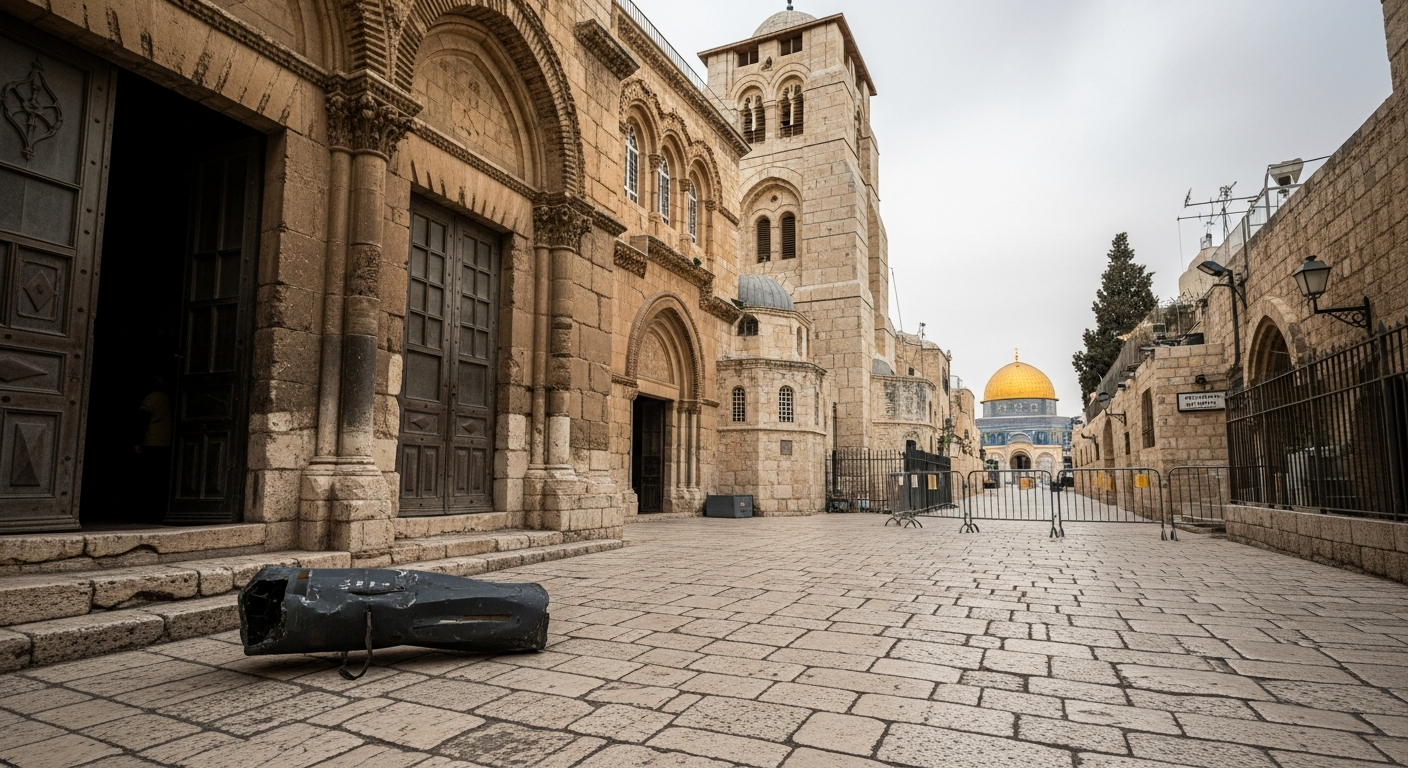 Iran's Missiles Rain Debris on Jerusalem's Holiest Sites