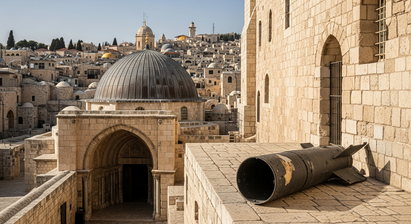 Iranian Missiles Rain Debris on Jerusalem's Holiest Sites