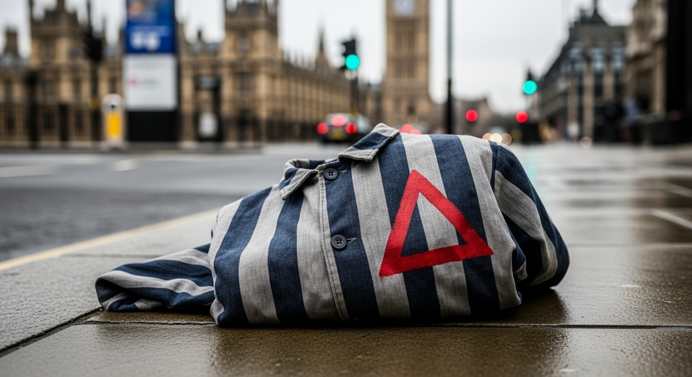Nazi Uniform and Hamas Symbol Merge in London Protest