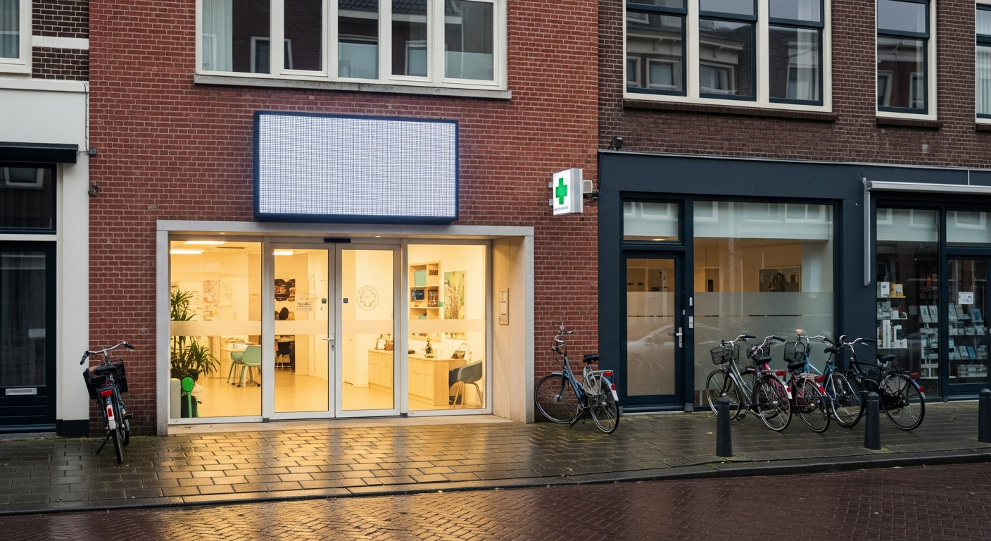 Rotterdam Clinic Screen Cheers Missiles Targeting Tel Aviv