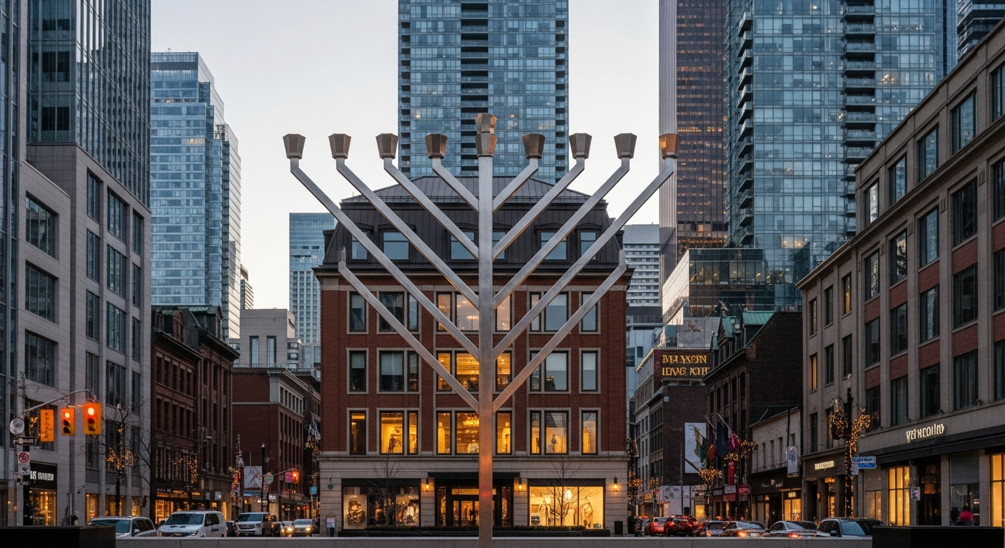 Toronto Menorah Vandalism Sparks Resilience at Yorkville Jewish Centre
