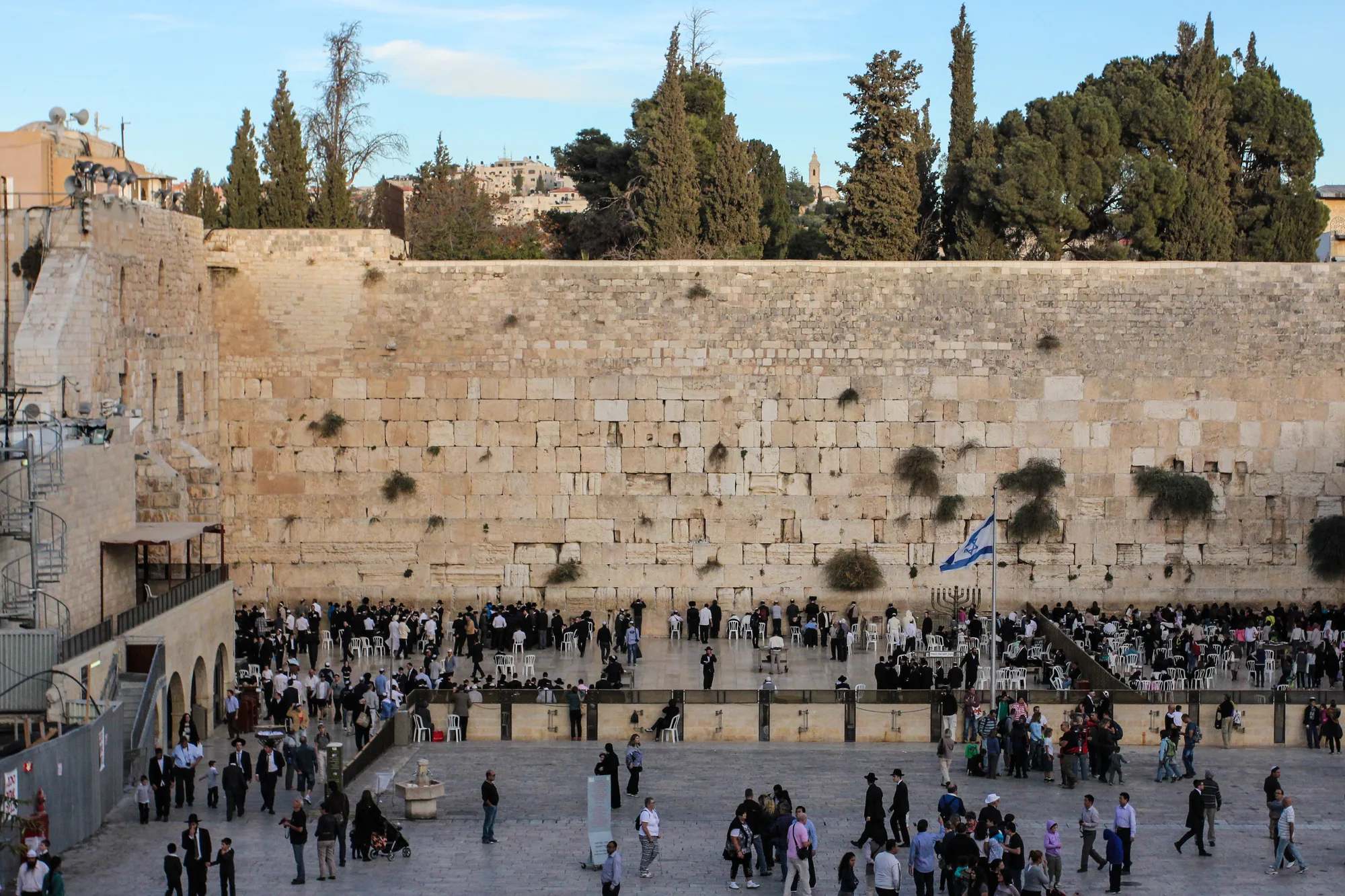 Worshippers at the Western Wall, Jerusalem